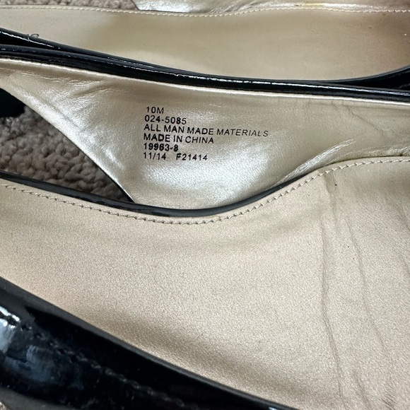 Liz Claiborne Bobbie Beaded Black Slingback Size 10 - Picture 4 of 5